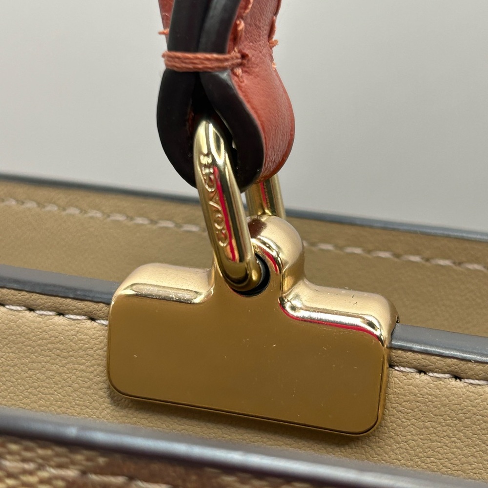 Coach Carryall Color Block Satchel - Picture 9 of 15